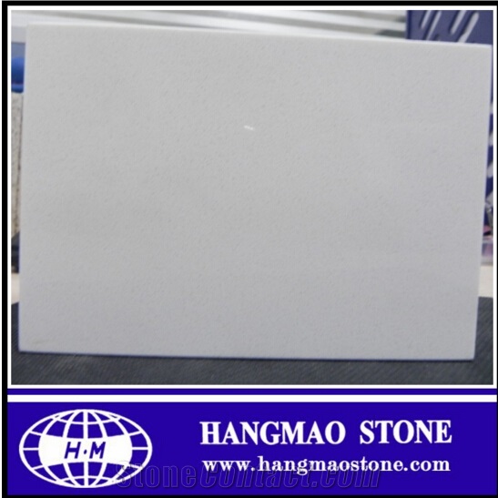 Pure White Quartz Stone Slabs for Interior Application