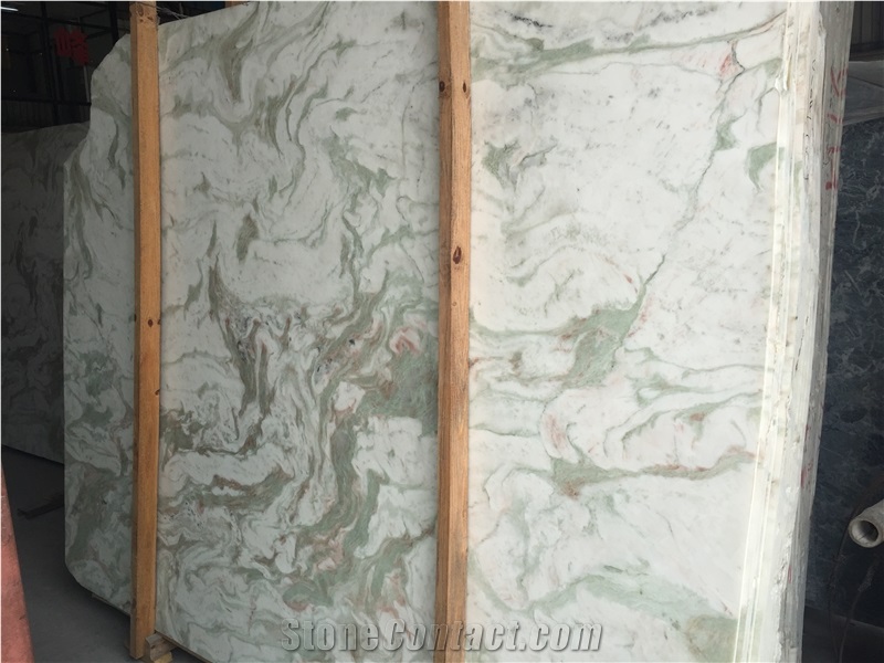 Alba Chiara Marble Tile & Slab, India Green Marble