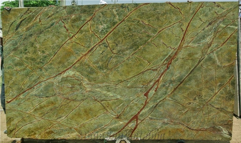Rain Forest Green Marble Slab & Tile India Green Marble