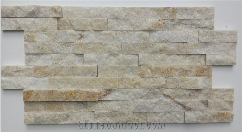 White Beige Slate Ledge Stones,Fireplace Wall Cladding Tile,Stacked Stone