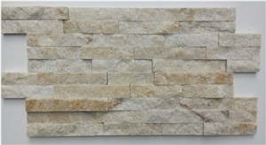 White Beige Slate Ledge Stones,Fireplace Wall Cladding Tile,Stacked Stone