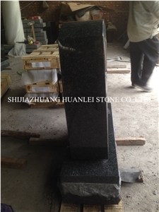 China Granite Beida Green Tombstone/Monument Design/Single Memorial/Cemetery Tombstones,American Gravestone,Western Style Headstone