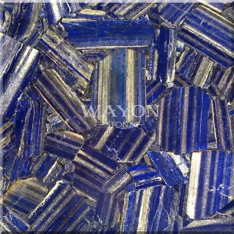 Blue Woodstone/Fossil Stone/Tiger Eyes Stone/Gemstone/Agate Semi Precious Stone Slabs and Tiles