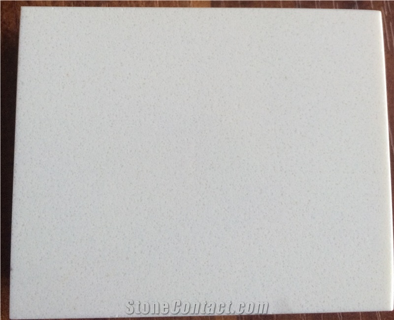 Pure White Quartz Stone Slab from China Wg025