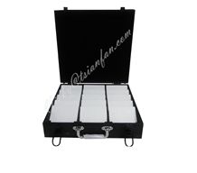 Aluminum portable display case with handle