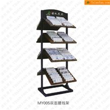 double side quartz stone sample tile display stand/ Tsianfan MY005