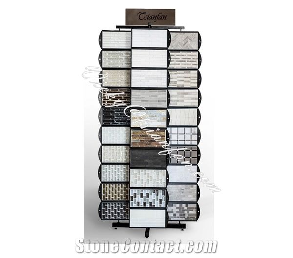 Four Sides Hanger Display Rack For Mosaics Tiles   