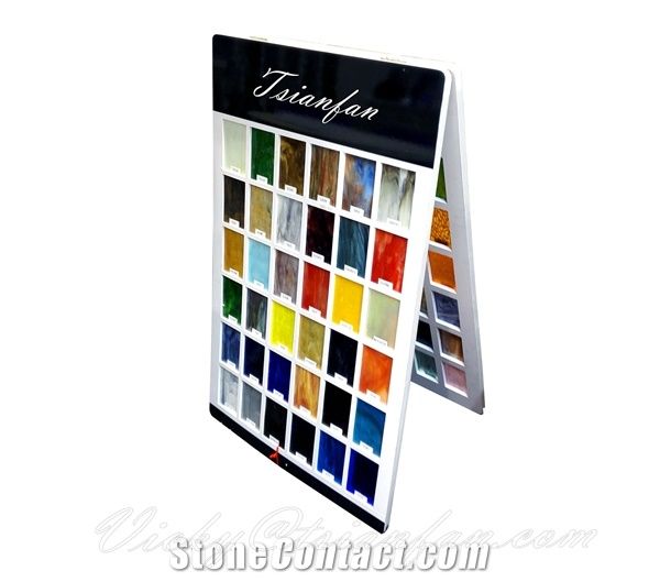 Metal tile hand board display cabinet for stone sample board