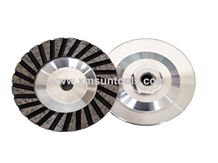 Aluminium Turbo Cup Wheels/Diamond Turbo Grinding Wheels with Aluminium Backer/ Stone Cup Grinding Tools