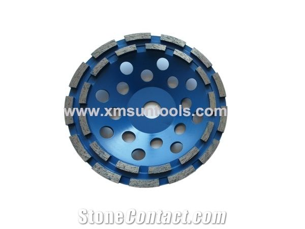 Double Row Cup Wheels/Stone Grinding Wheel/Diamond Grinding Tools for Granite Marble and Engineered Stone