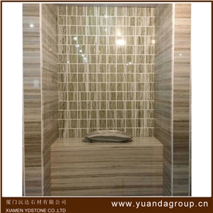 Chinese Crystal Wooden Grain Marble Slabs Supplier