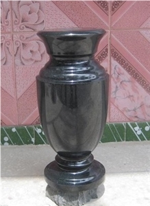Fengzhen Black Granite, Mongolian Black Granite Shanxi Black Vase, Urn