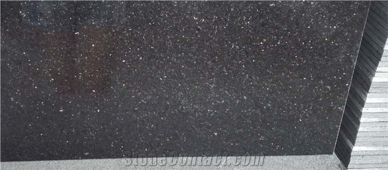 Black Galaxy Granite Tile & Slab, India Black Granite