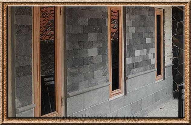Andesit Lavastone Alor 4 Tiles & Slabs, Grey Basalt Walling Tiles