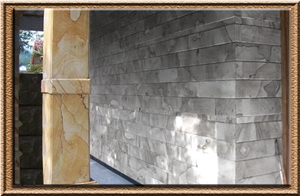 Palm Strip Sandstone Rtm Tiles & Slabs, Grey Sandstone Floor Covering Tiles, Walling Tiles