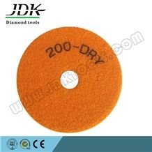 100mm Grit200 Diamond Flexible Dry Polishing Pads For Marble And Granite