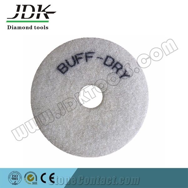 JDK Diamond Dry Flexible Polsihing Pads For Marble And Granite