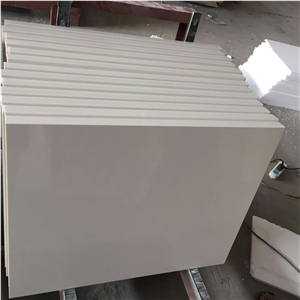 China White Polished Quartz Stone Kitchen Countertop Engineered Stone Worktop