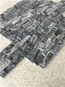 Natural Black Marble Culture Stone Stacked Stone in China