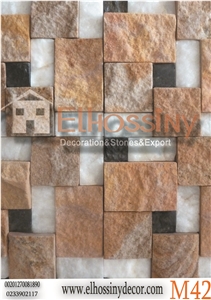Multicolor Sandstone Pattern Tiles