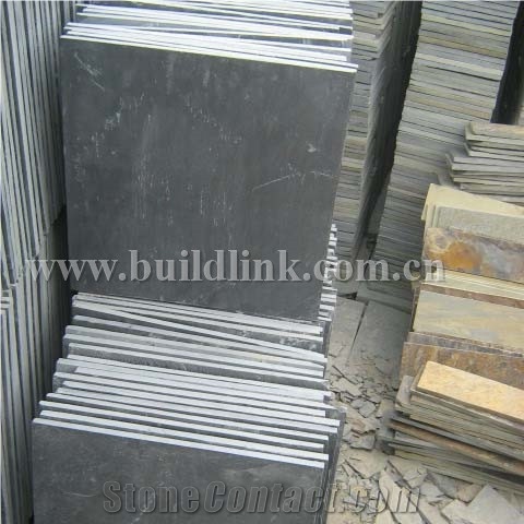 Black Slate Tiles, Slate Flooring Tiles, Black Slate Flooring Tile on Sale, China Black Slate Tiles