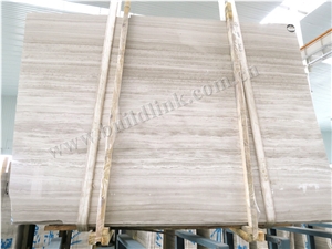Crystal White Wooden Polished Slabs ,Wooden Marble, White Wood Grain Marble ,Crystal Wooden Vein White Marble Polished Slabs
