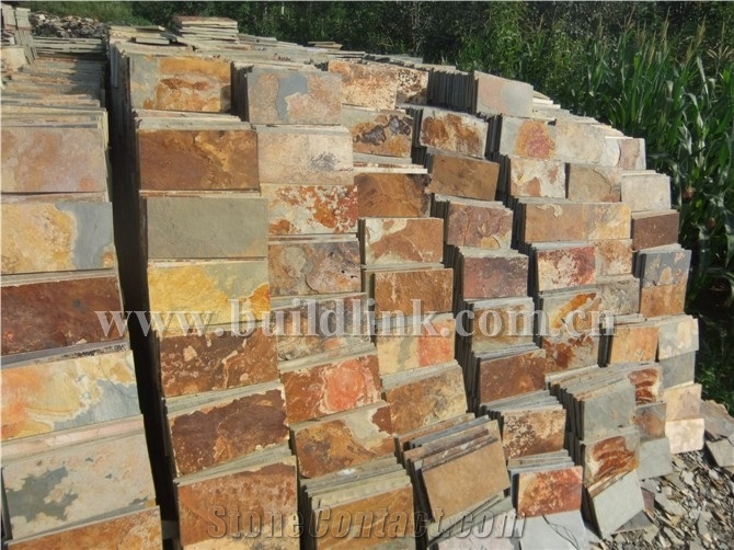 Rusty Slate Tiles, Slate Flooring, Slate Floor Tile on Sale, China Rusty Slate Tiles