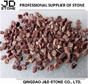 3-5mm Red Gravels, 3-5mm Red Stone Pea for Landscaping Stone