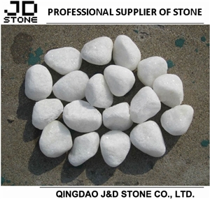 Pebble Stone Walkway, 3-5cm Snow White Pebbles