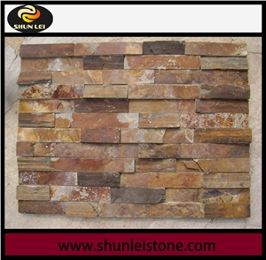 Chinese Rust Slate Cultured Stone, Wall Cladding