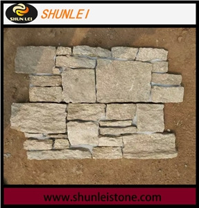 Yellow Slate Cultured Stone, Hebei Rust Slate Cultured Stone