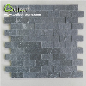Natural Slate Stone Interlocking Mosaic Wall Tile for Building House