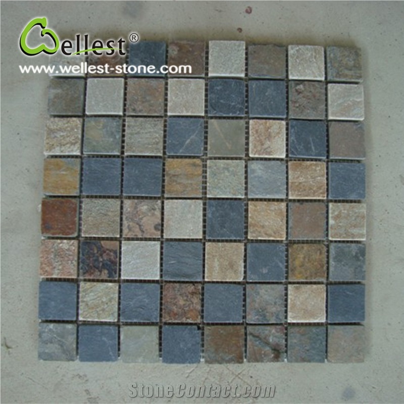 Wholesale High Quality Slate Kitchen Backsplash Mosaic