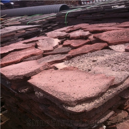 Breathable Environmental Protection Exterior Decoration Wall Cladding Lava Stone Flagstone Pavers