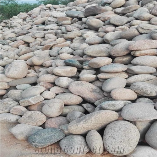 China Natural Multicolour Pebblestone River Stone Supplier, Garden Rock,Round Stone