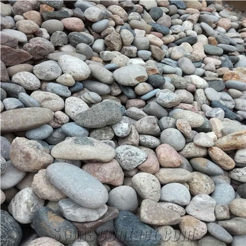 China Pebble Stone,River Stone Wholesales, Grey Landscaping Rock