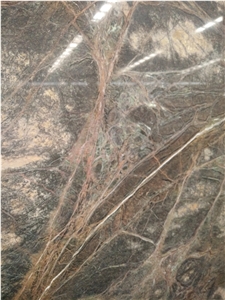 India Rain Forest Green Marble, Leathered Marble Slab 1.8cm for Wall Covering