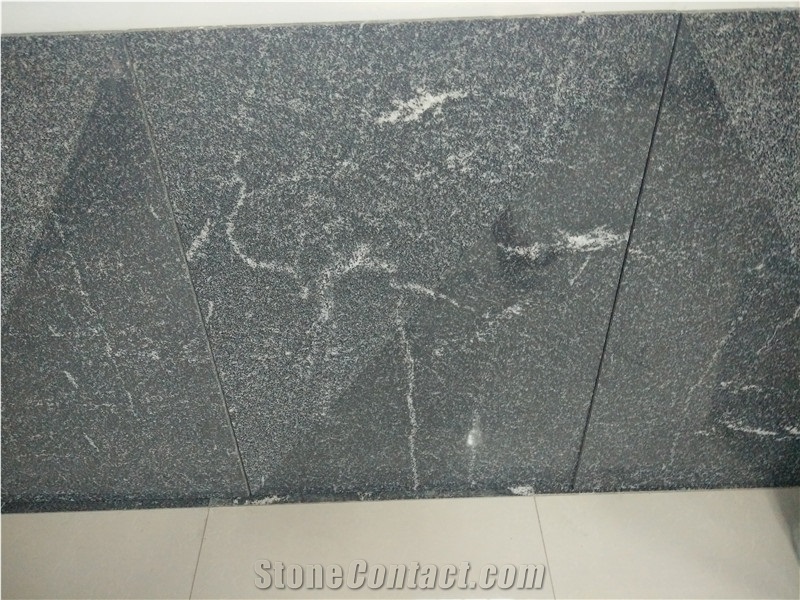 Snow Grey Granite Slab ,China Black Granite with White Flower