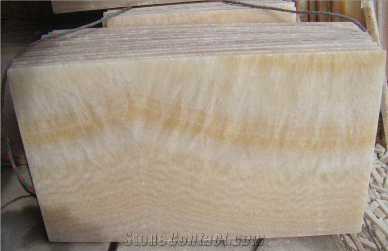 A Grade Resin Yellow Onyx Tile & Slab China Honey Onyx
