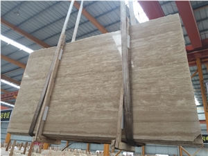 Beige Travertine, Cream Travertine Slabs or Tiles, for Wall or Flooring Coverage