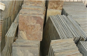 Chinese Rusty Slate Tiles,Multicolor Slate Floor Tiles,Rusty Slate Flooring,Slate Stone Flooring,Rust Slate Pattern,Stone Floor Covering