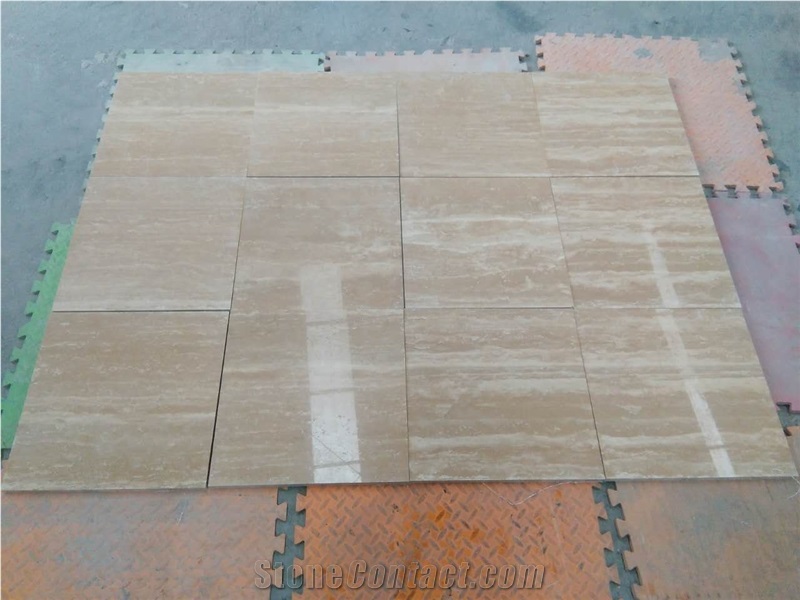 Classic Vein Cut Travertine Raw Tiles & Slabs, Beige Travertine Floor Tiles, Wall Tiles