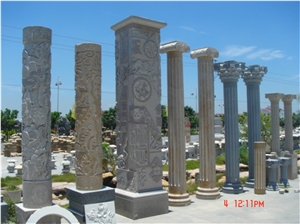 Granite Column & Sculptured Roman Columns & Architectural Columns