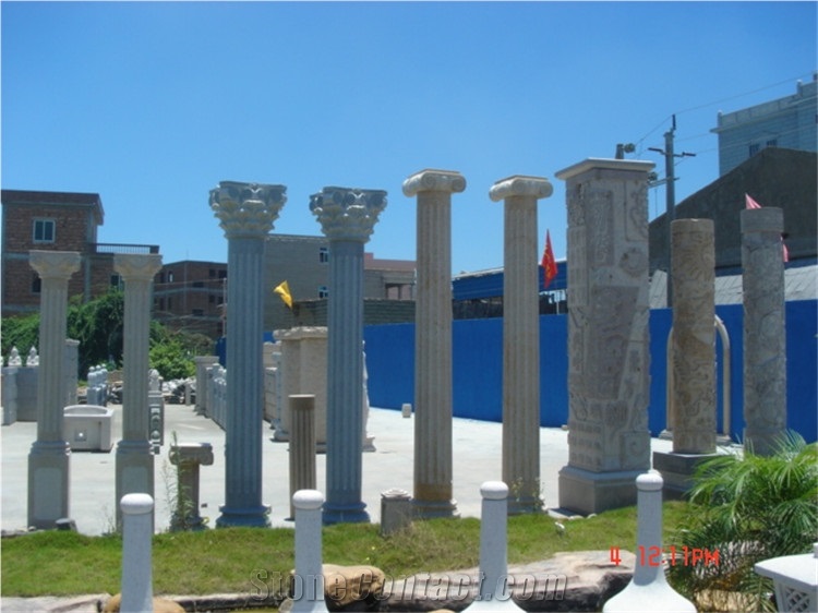 Granite Column & Sculptured Roman Columns & Architectural Columns