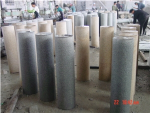 Grey Granite Car Parking Stone,Granite Parking Barriers,Grey Sesame Granite Parking Stone, Sesame Grey Granite Parking Curbs Gray Granite Roadblock Stumbling Stone