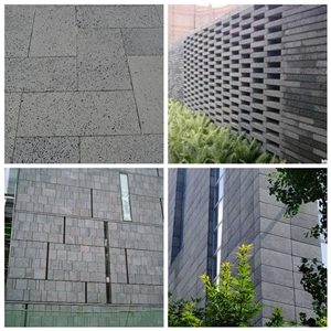 Lava Stone Wall Cladding,Basalt Volcanic Lava Stone Paving Sets for Patio Paver and Driveway Pavements