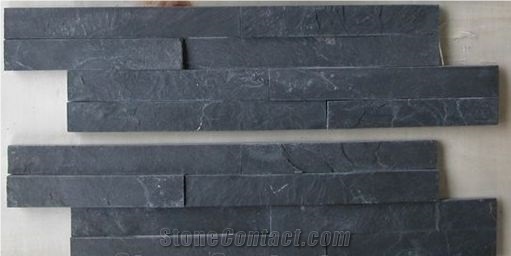 Natural Slate Siding Stone,Ledger Stone Veneer Siding,Cultured Stone Facade,Stack Stone Veneer,Blue Black Stone Panels
