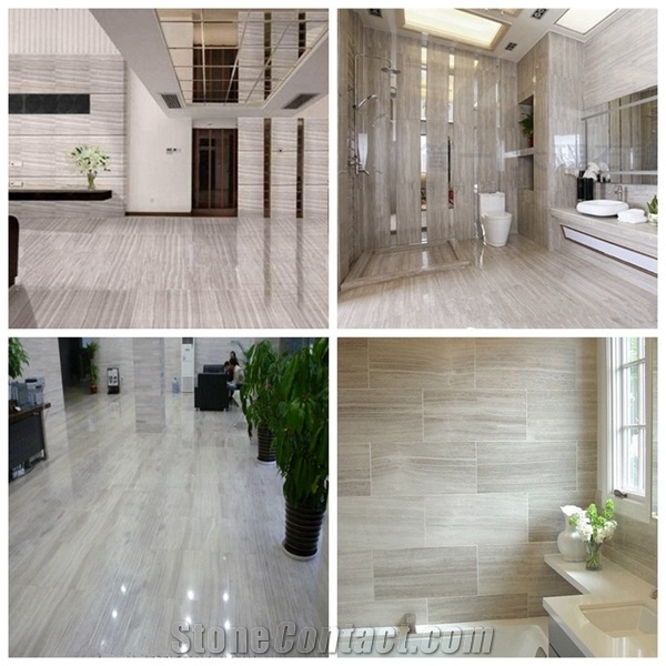 Own Factory White Wooden Vein Marble Slabs /White Serpeggiante,China Serpeggiante Marble Tiles for Walling & Flooring Covering