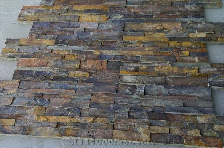 Slate Tile Natural Stone Cultured Facade Wall Exterior Stacked Veneer From China Stonecontact Com - Natural Stone Slate Wall Tiles