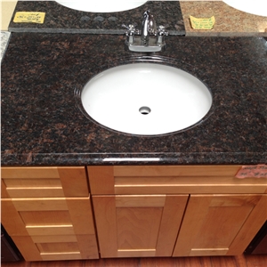 Hot Sale Tan Brown Granite Vanity Top, Bathroom Countertops
